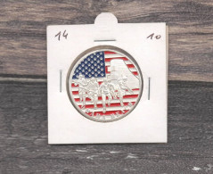 Médaille Souvenirs&Patrimoine :  Omaha Beach (couleur Argent) - 2010 - Otros & Sin Clasificación