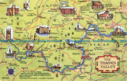 R068490 The Thames Valley. A Map. Salmon - World