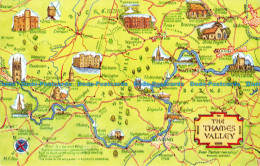 R068491 The Thames Valley. A Map. Salmon - World