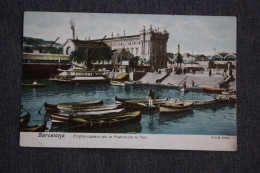 Barcelona. Embarcadero De La Puerta De La Paz 1900s - Old Photo Postcard - Ed K.H.B. - Barcelona