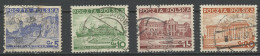 Pologne - Poland - Polen 1937-39 Y&T N°391 à 394 - Michel N°315 à 318 (o) - Paysages Divers - Used Stamps