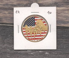 Médaille Souvenirs&Patrimoine :  Omaha Beach (couleur Or) - 2010 - Other & Unclassified