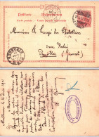 Allemagne - Postkarte Deutches Reich 10 Pfennig - Poststempel Mülhausen 1901 - Poststempel Paris Etranger - Autres & Non Classés
