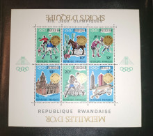Rwanda - BL13 - Sports D'équipe - Médailles Renversées - JO Mexico - 1968 - MNH - Unused Stamps