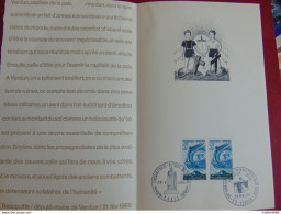 Magnifique Document Commémorant La Bataille De Verdun (3 Photos) - Briefe U. Dokumente