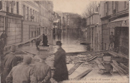 75 - Paris - Inondations Janvier 1910 - Rue Gros Auteuil - Cliché 28 Janvier 1910 (crue Maximum 9m50) - Paris Flood, 1910