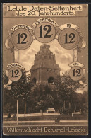 AK Leipzig, Völkerschlacht-Denkmal, Besonderes Datum 12.12.12  - Astronomía