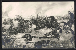 Künstler-AK Longwy, Ulanenattacke In Der Schlacht Bei Longwy 1914  - Guerre 1914-18
