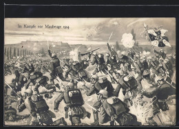AK Maubeuge, Schlacht Bei Der Stadt 1914  - Guerre 1914-18
