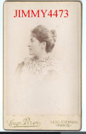 CARTE CDV - Phot. Eug. Pirou  Paris - Portrait D'une Jeune Fille En 1896, à Identifier - Tirage Aluminé 19 ème - Old (before 1900)