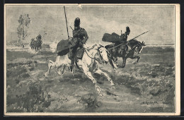 AK Versprengte Kosaken Von Deutschen Reitern Verfolgt, Kavallerie  - Guerre 1914-18