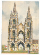 CPSM 10.5x15 Barre Dayez Aisne SOISSONS Saint-Jean-des-Vignes. Les Tours  Illustrateur BARDAY - Soissons