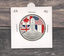 Médaille Souvenirs&Patrimoine : Utah Beach (couleur Argent) - 2010 - Otros & Sin Clasificación