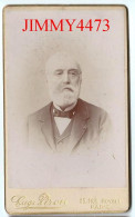 CARTE CDV - Phot. Eug. Pirou  Paris - Portrait D'un Vieil Homme 1815 - 1895 à Identifier - Tirage Aluminé 19 ème - Alte (vor 1900)