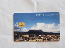 CUBA-(CU-ETE-0040)-El Yunque De Baracoa-(85)-($10.00)-(0002074222)-used Card+1card Prepiad Free - Kuba