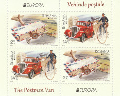 Romania 2013 - Europa CEPT , The Postman Van ,perforate,souvenir Sheet , MNH ,Mi.Bl.558 I - Ongebruikt