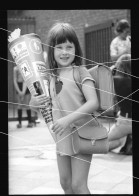 Orig. XL Foto 70er Jahre Süßes Mädchen, Schulanfang,  Sweet Girl, Back To School, Schoolgirl, Mini Dress - Personnes Anonymes