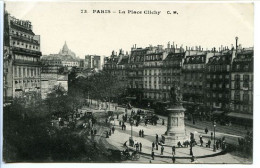 CPA 9 X 14  PARIS  La Place Clichy - Plätze