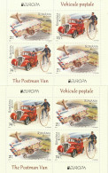Romania 2013 - Europa CEPT , The Postman Van ,perforate,souvenir Sheet , MNH ,Mi.Bl.558 I , 558 II - Neufs