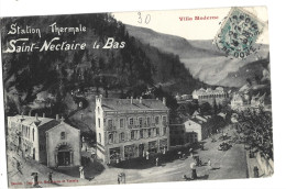 CPA Station Thermale Saint Nectaire Le Bas Villa Moderne 1908 - Saint Nectaire
