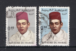 MAROKKO Yt. 543/544° Gestempeld 1968 - Marruecos (1956-...)
