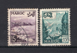 MAROKKO Yt. 332/333° Gestempeld 1954 - Usados