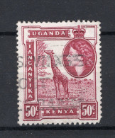KENYA UGANDA TANGANYIKA Yt. 94° Gestempeld 1954/1958 - Kenya, Oeganda & Tanganyika