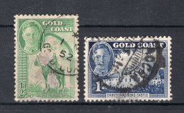 GOLD COAST Yt. 128/129° Gestempeld 1948 - Costa De Oro (...-1957)