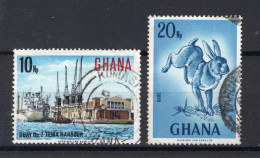 GHANA Yt. 287/288° Gestempeld 1967 - Ghana (1957-...)