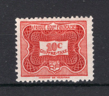 AFRIQUE EQUATORIALE Yt. T12 MH Portzegel 1947 - Neufs