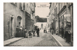 89 TONNERRE - Rue De L'Hôtel De Ville - Photo Durand - Coiffure Pour Dames - Cheval - Bien Animée - Tonnerre