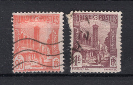 TUNESIE FR. Yt. 136/137° Gestempeld 1928 - Usati