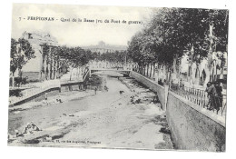 Perpignan, Quai De La Basse Vu Du Pont De Guerre (A17p66) - Perpignan