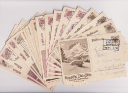 Dt.Reich Sammlung Der Olympia-Ganzsachen MiNo. P 257/58,259/60,261/62 O Oder SSt - Briefkaarten