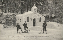 10890875 La Chaux-de-Fonds La Chaux-de-Fonds Chapelle De Neige  Kinder Schlitten - Altri & Non Classificati