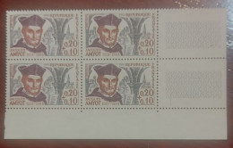 France  Neufs N** Bloc De 4 Timbres YT N° 1370 Jacques Amyot - Nuovi
