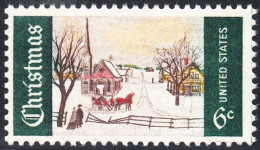 !a! USA Sc# 1384 MNH SINGLE - Winter Sunday In Norway - Nuevos