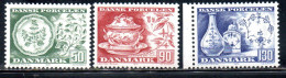 DANEMARK DANMARK DENMARK DANIMARCA 1975 DANISH CHINA COMPLETE SET SERIE COMPLETA MNH - Unused Stamps
