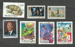 GUINEE POSTE AERIENNE N°113, 134 à 138, 140 Cote 5.75€ - Guinea (1958-...)
