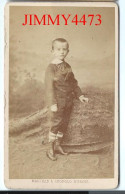 CARTE CDV - Phot. Maujean & Léopold Dubois - Portrait D'un Jeune Garçon à Identifier - Tirage Aluminé 19 ème - Old (before 1900)