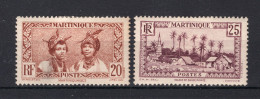 MARTINIQUE Yt. 139/140 MH 1933-1938 - Unused Stamps