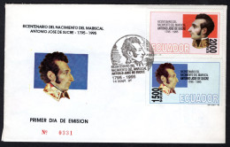 ECUADOR Mi. 2287/2288 FDC 1995 -331 - Equateur