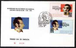 ECUADOR Mi. 2287/2288 FDC 1995 -328 - Equateur