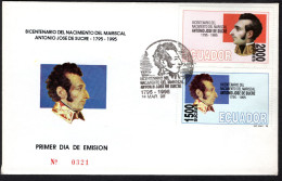 ECUADOR Mi. 2287/2288 FDC 1995 -321 - Equateur
