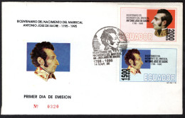 ECUADOR Mi. 2287/2288 FDC 1995 -320 - Equateur