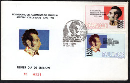 ECUADOR Mi. 2287/2288 FDC 1995 -324 - Equateur