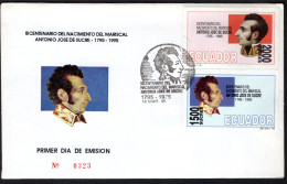 ECUADOR Mi. 2287/2288 FDC 1995 -323 - Equateur