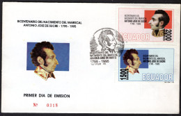 ECUADOR Mi. 2287/2288 FDC 1995 -318 - Equateur