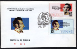 ECUADOR Mi. 2287/2288 FDC 1995 -316 - Ecuador