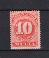 CHILI Yt. T37 (*) Zonder Gom Portzegel  1898 - Cile